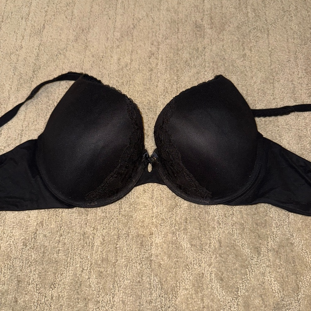Victoria's Secret Black Lace Trim Bra